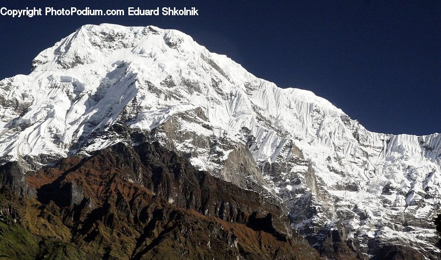Alps, Crest, Mountain, Peak, Outdoors, Arctic, Glacier