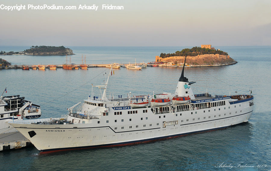 Cruise Ship, Ocean Liner, Ship, Vessel, Coast, Outdoors, Sea