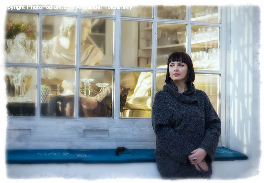 Human, People, Person, Cardigan, Clothing, Sweater, Window