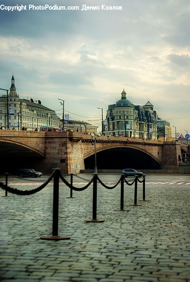 Bridge, Suspension Bridge, Brick, Dock, Pier, Building, Landing