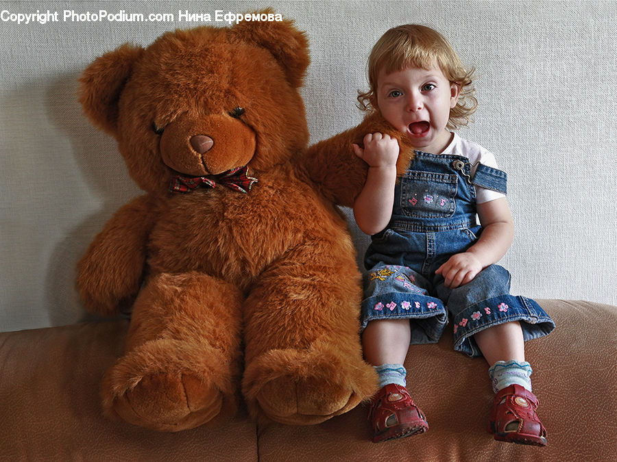 People, Person, Human, Teddy Bear, Toy, Footwear, Shoe