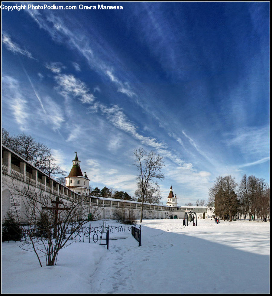 Campus, Architecture, Bell Tower, Clock Tower, Tower, Landscape, Nature