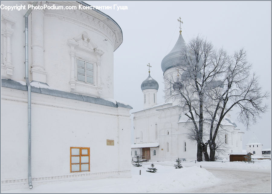 Window, Ice, Outdoors, Snow, Architecture, Church, Worship