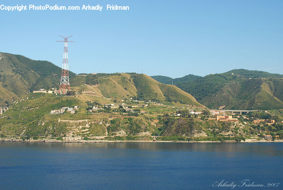 Countryside, Hill, Outdoors, Coast, Sea, Water, Beacon