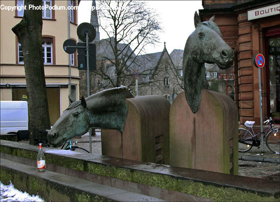 Bicycle, Bike, Vehicle, Art, Sculpture, Statue, Animal
