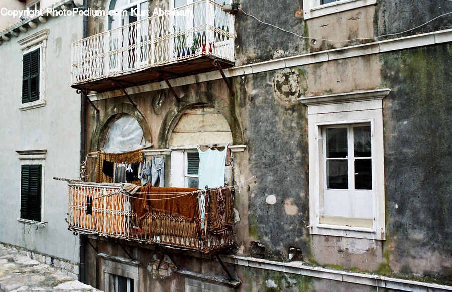Balcony, Shutter, Window, Window Shade, Building, Cottage, Housing