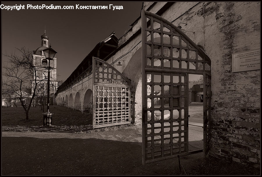 Arch, Gate, Building, Cottage, Housing, Alley, Alleyway
