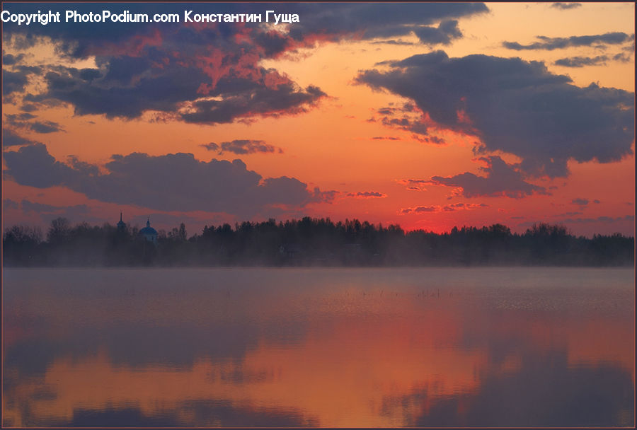 Dawn, Dusk, Red Sky, Sky, Sunrise, Sunset, Outdoors