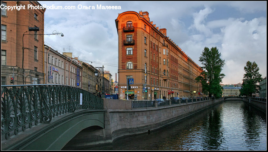 Canal, Outdoors, River, Water, Architecture, Downtown, Plaza