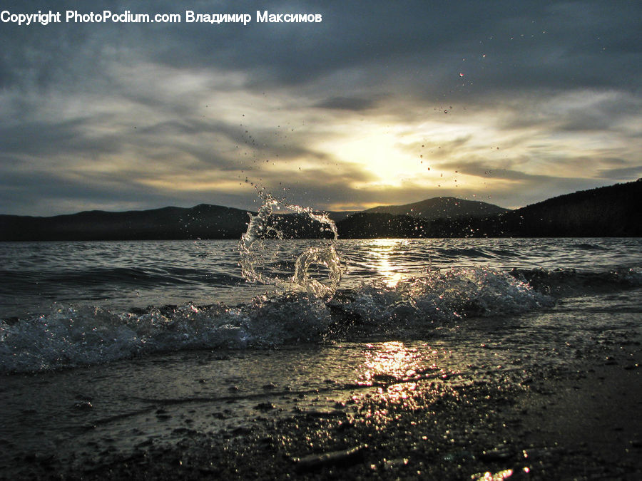Flare, Light, Sunlight, Water, Coast, Outdoors, Sea