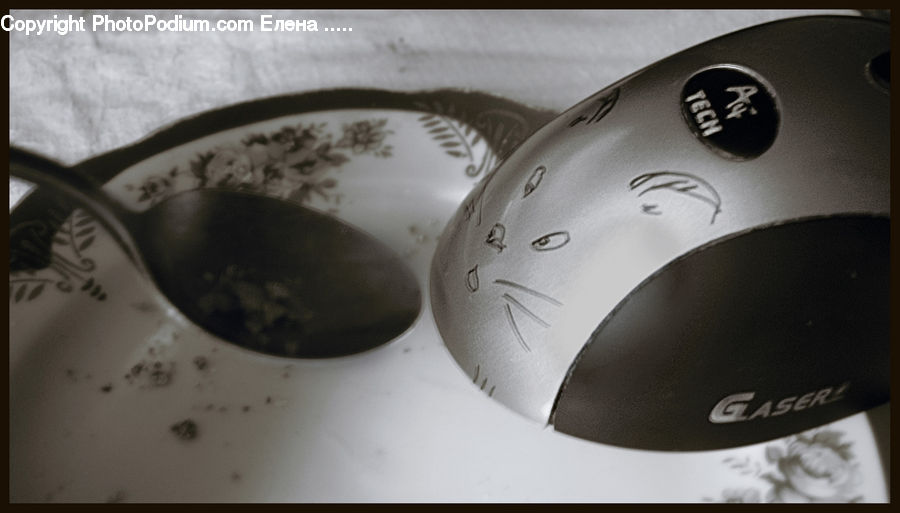 Cutlery, Spoon, Porcelain, Saucer, Coffee Cup, Cup