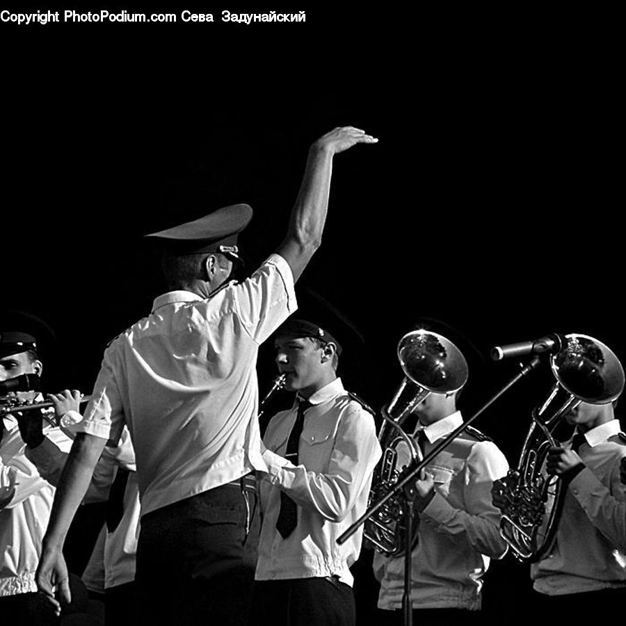 People, Person, Human, Brass Section, Horn, Musical Instrument, Trumpet