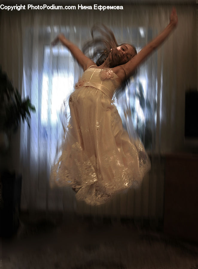 Robe, Dance, Dance Pose, Bra, Lingerie, Underwear, Costume