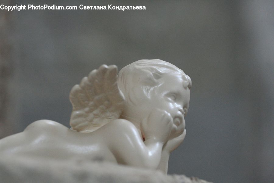 Bust, Figurine, Head, Art, Sculpture, Statue, Cream