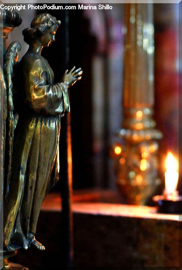 Art, Sculpture, Statue, Figurine, Fire, Flame, Fountain