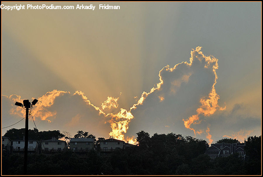 Azure Sky, Cloud, Outdoors, Sky, Cumulus, Dawn, Dusk
