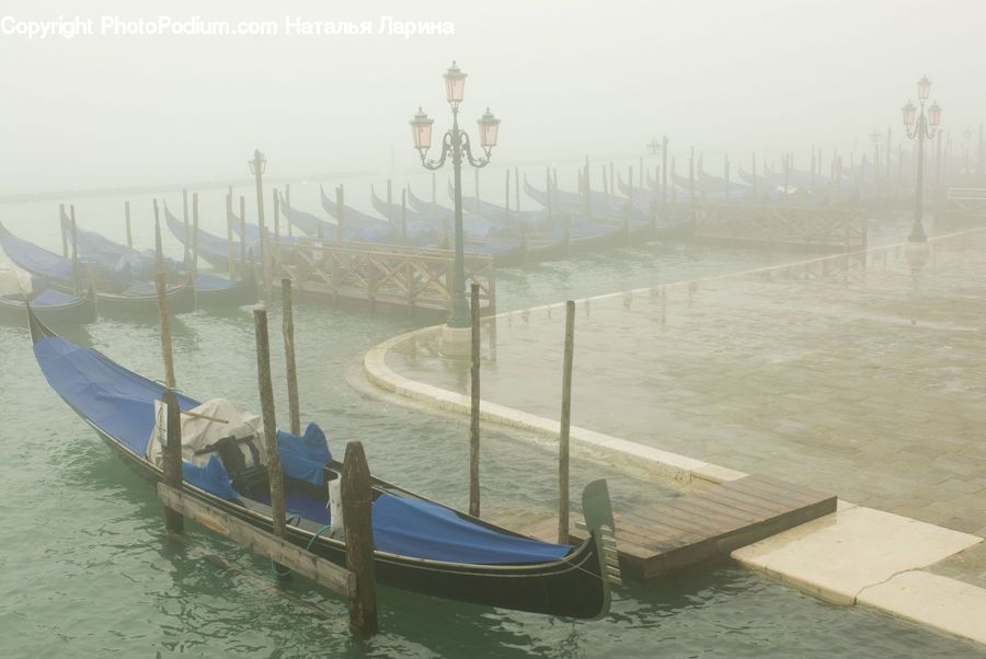 Boat, Gondola, Dock, Landing, Pier, Outdoors, Sand