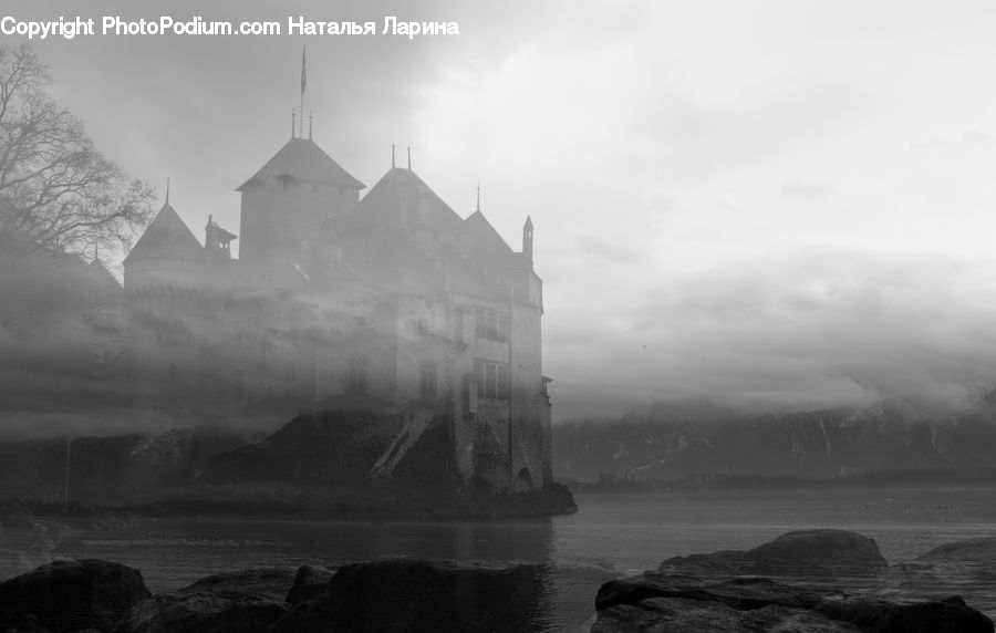 Rock, Fog, Pollution, Smog, Smoke, Outdoors, Storm