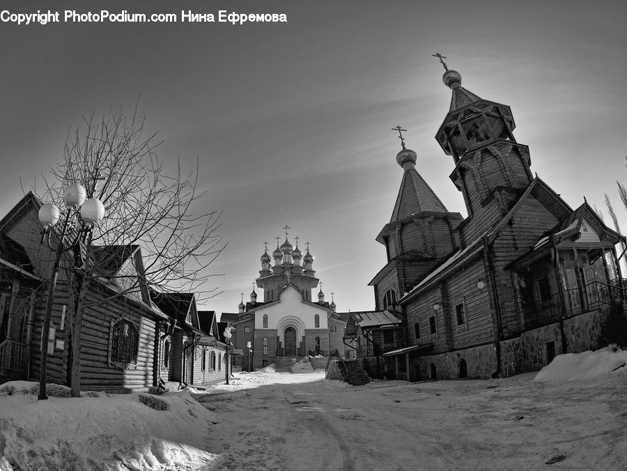 Architecture, Church, Worship, Downtown, Neighborhood, Town, Building