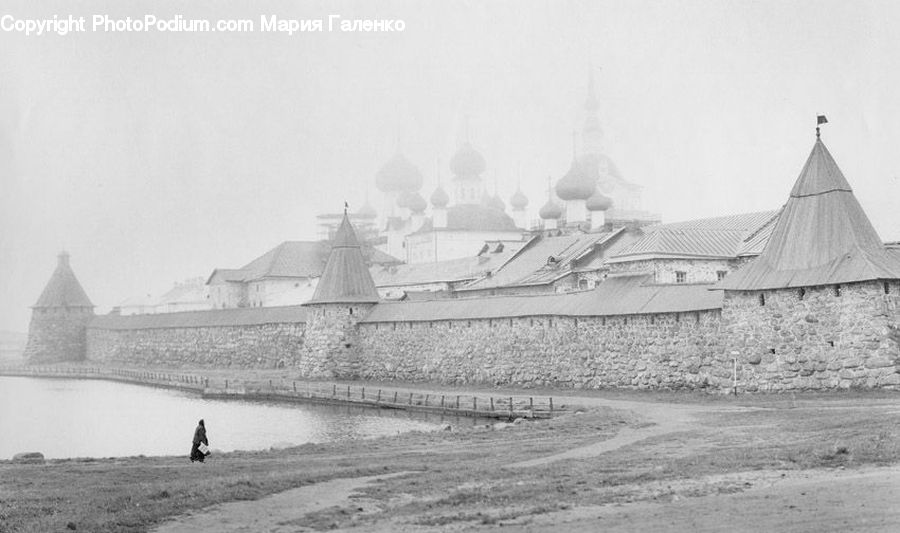 Architecture, Castle, Fort, Cushion, Home Decor, Pillow, Church