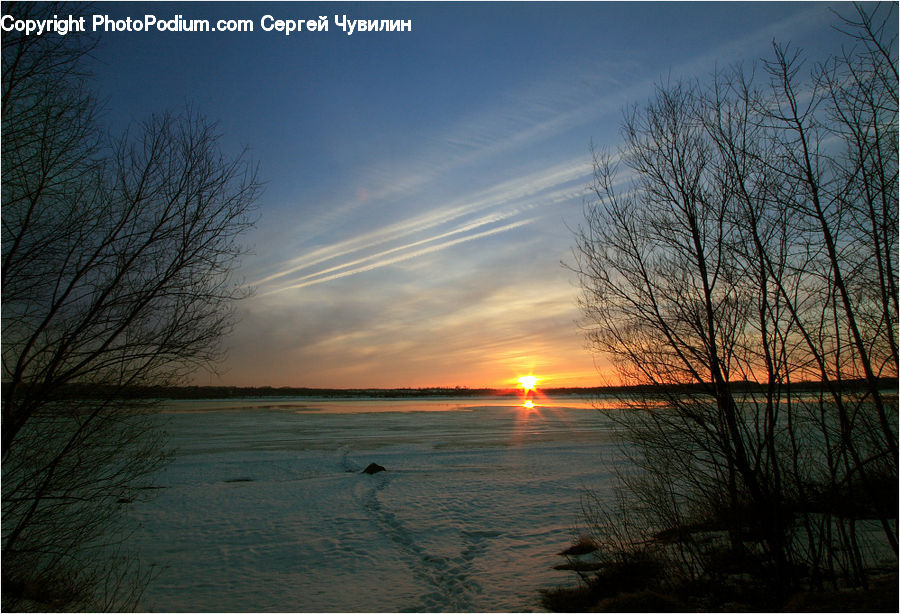 Sun, Dawn, Dusk, Sky, Sunrise, Sunset, Red Sky