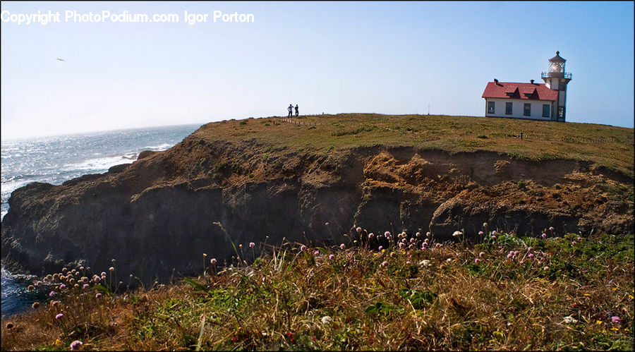 Beacon, Building, Lighthouse, Coast, Outdoors, Sea, Water