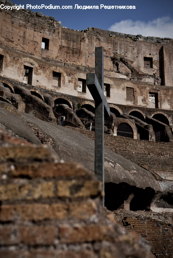 Castle, Fort, Ruins, Hole, Mining, Rock, Crypt