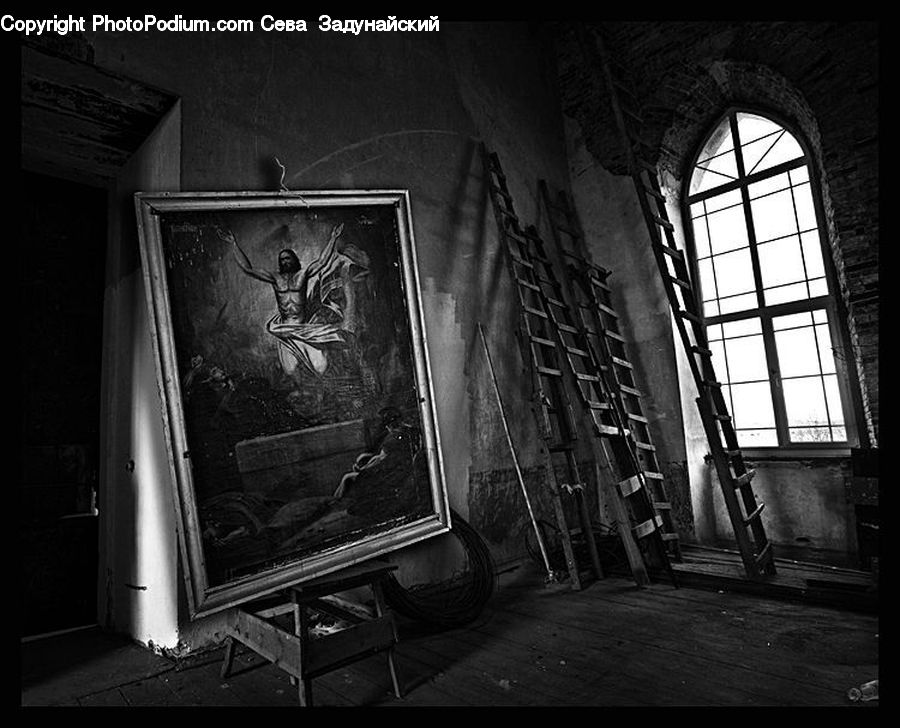 Brick, Crypt, Corridor, Indoors, Interior Design, Room