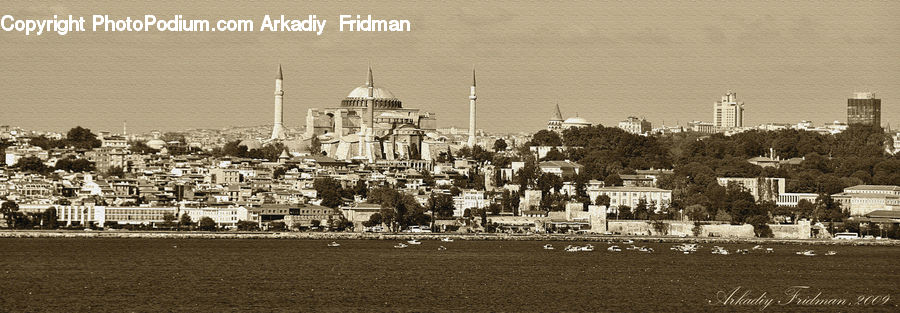 City, Downtown, Architecture, Dome, Mosque, Worship, Shrine
