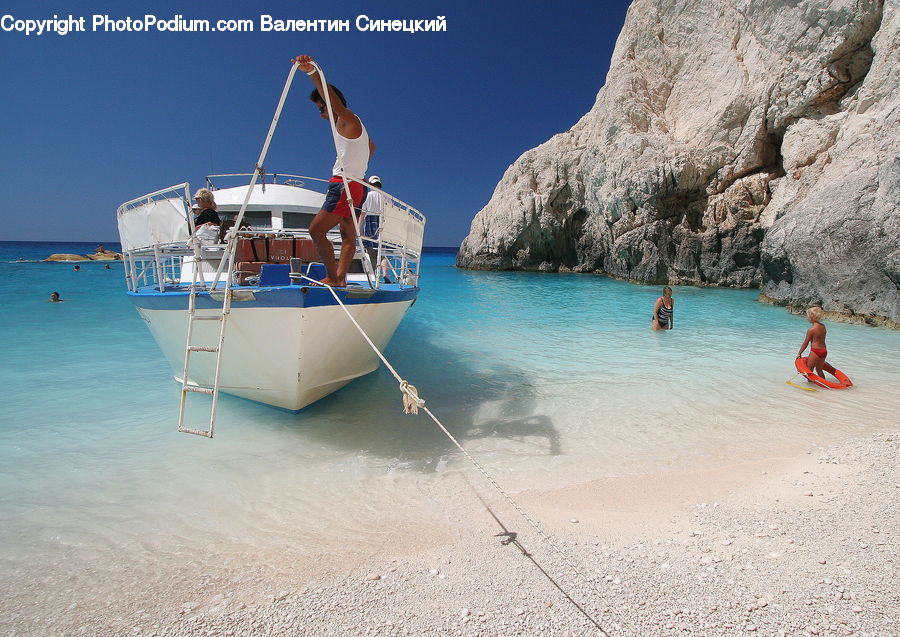 Boat, Yacht, Watercraft, Beach, Coast, Outdoors, Sea