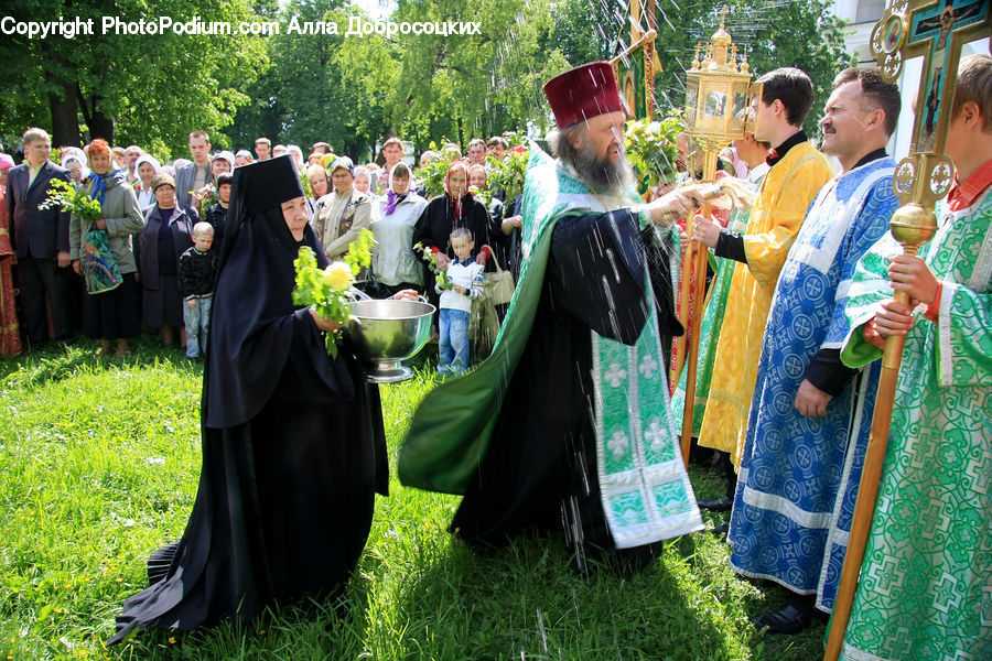 People, Person, Human, Bag, Costume, Sari, Bishop