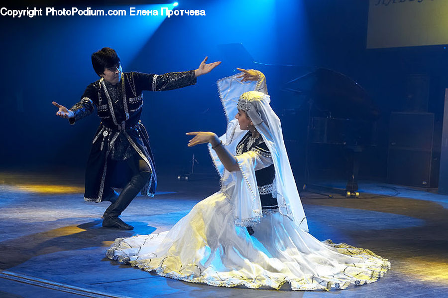 People, Person, Human, Dance, Dance Pose, Stage, Evening Dress