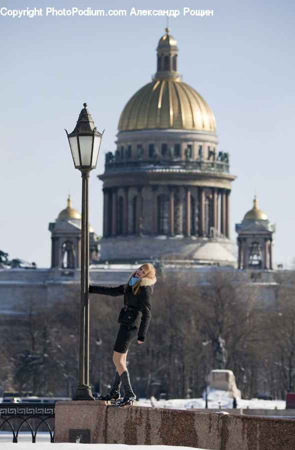 Architecture, Dome, People, Person, Human, Bell Tower, Clock Tower