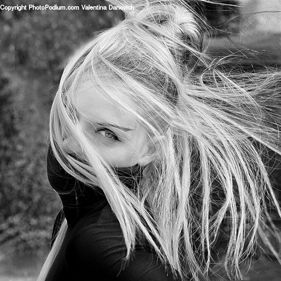 Blonde, Female, Person, Woman, Portrait, Selfie, Hair