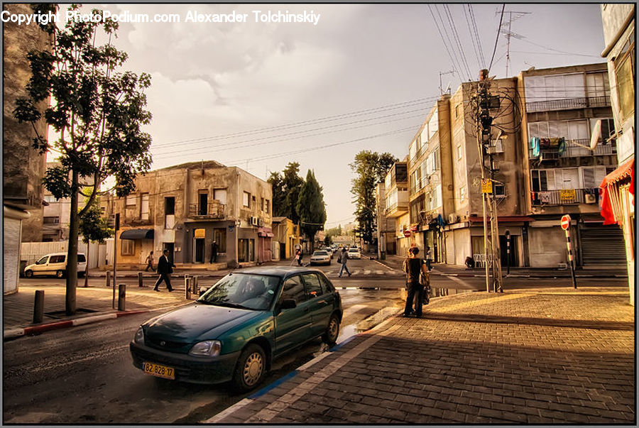 Automobile, Car, Vehicle, Cobblestone, Pavement, Walkway, Road
