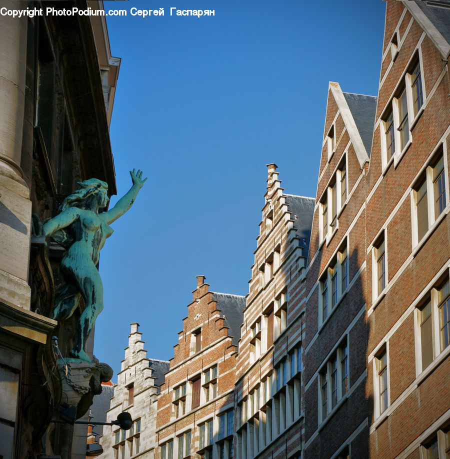 Art, Gargoyle, Statue, Apartment Building, Building, High Rise, Housing