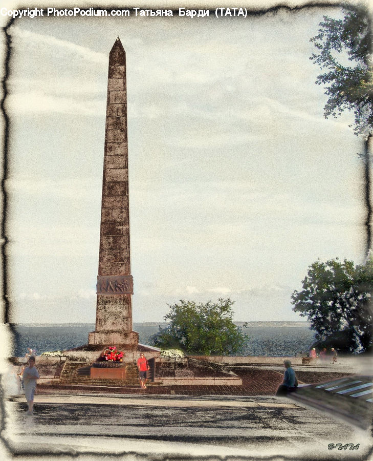Column, Monument, Obelisk, Bonsai, Plant, Potted Plant, Tree