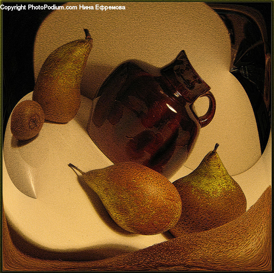 Fruit, Pear, Cowboy Hat, Hat, Sun Hat, Lamp, Lampshade