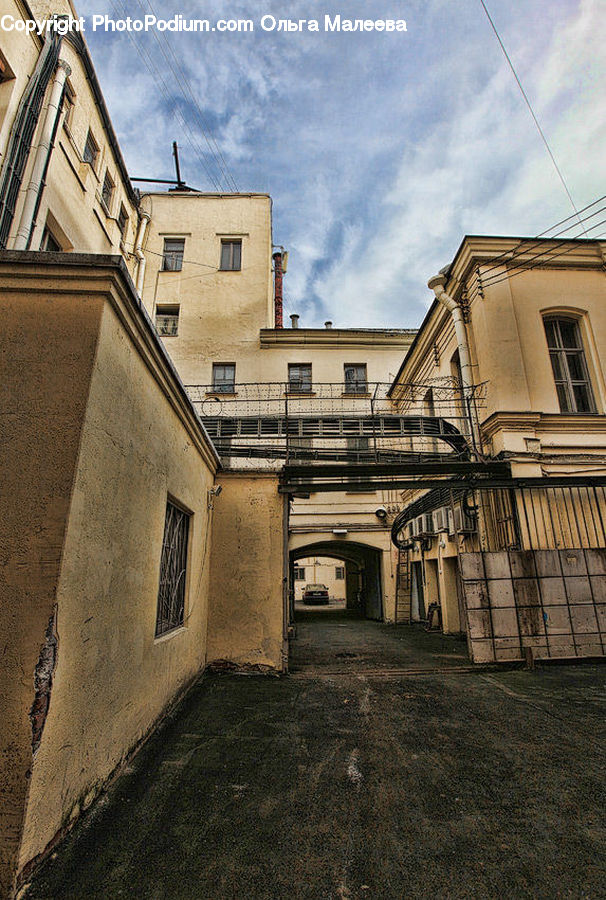 Alley, Alleyway, Road, Street, Town, Building, Patio