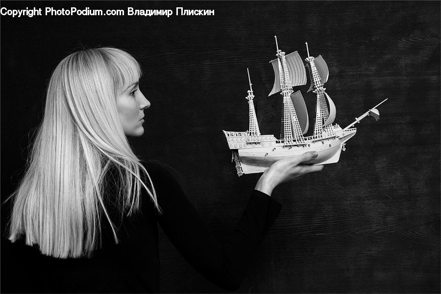 Blonde, Female, Person, Woman, People, Human, Ship