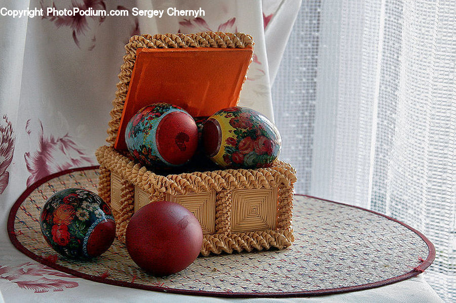 Basket, Bowl, Cookie, Food, Gingerbread, Cushion, Home Decor