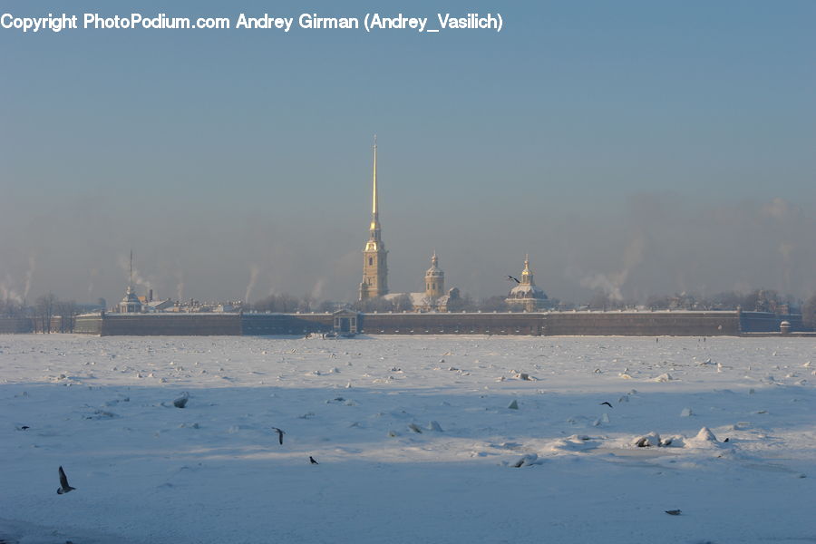 Factory, Refinery, Architecture, Spire, Steeple, Tower, Cruise Ship