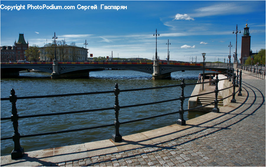 Bridge, Boat, Watercraft, Dock, Landing, Pier, Parliament