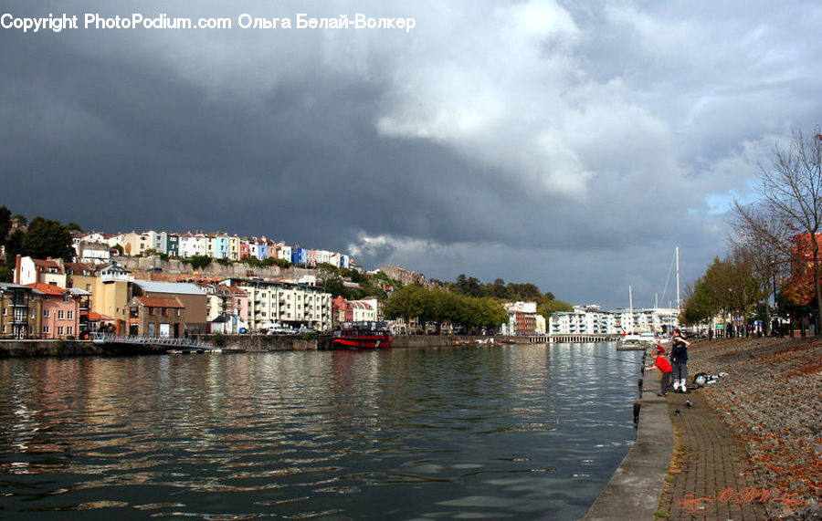 Canal, Outdoors, River, Water, Building, Downtown, Town