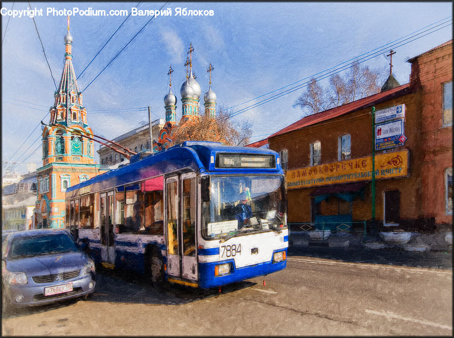 Bus, Double Decker Bus, Vehicle, Automobile, Car, Architecture, Dome