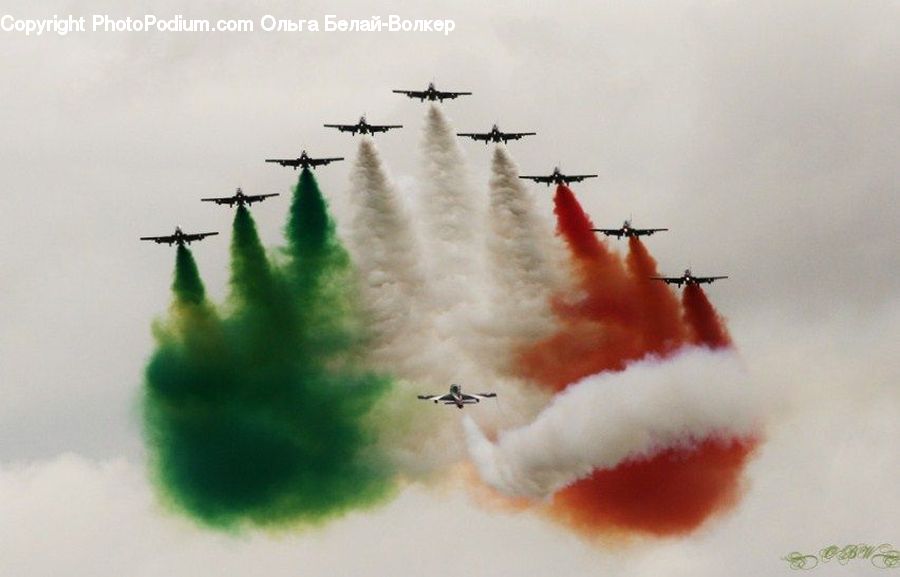 Aircraft, Airplane, Smoke, Bomber, Warplane, Biplane