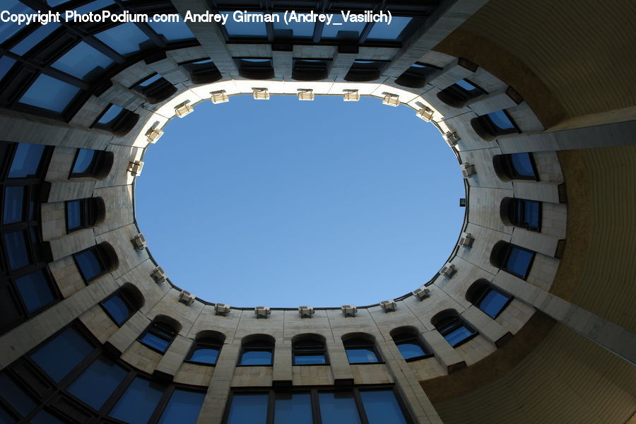 Spiral, Architecture, Housing, Skylight, Window, Dome, City