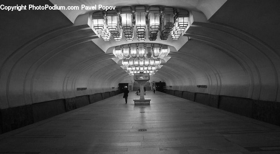 Corridor, Lighting, Subway, Train, Train Station, Vehicle, Alley