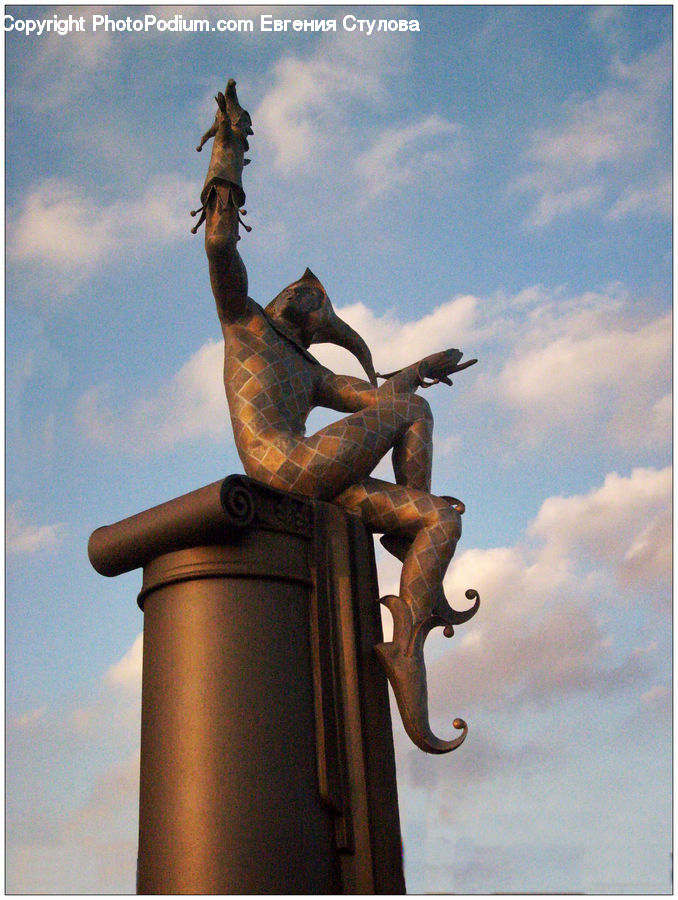 Art, Gargoyle, Statue, Emblem, Logo, Column, Pillar