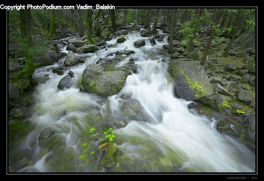 Creek, Outdoors, River, Water, Waterfall, Nature, Forest